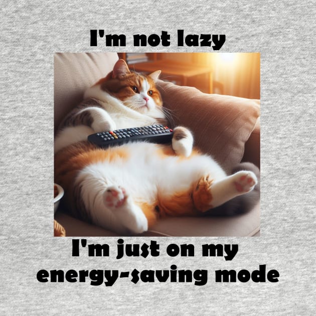 I'm not lazy, I'm just on my energy-saving mode by grazkaa